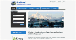 Desktop Screenshot of busnepal.com